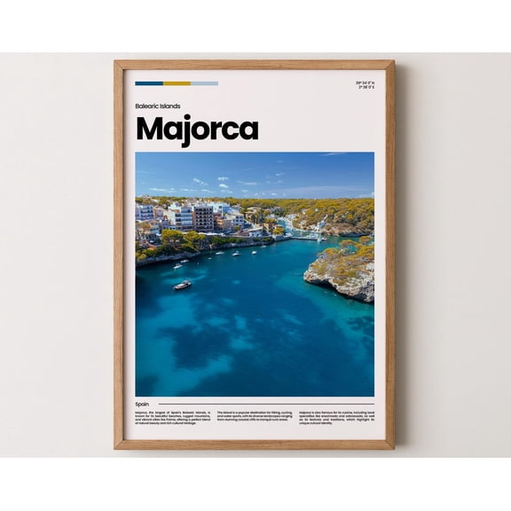 Majorca Poster, Majorca Print, Majorca Photo, Majorca Art, Balearic Islands Poster, Balearic Islands Print, Travel Poster Gift, 8x12 UNFRAMED