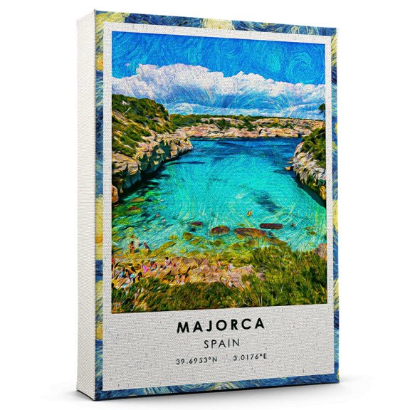 Majorca Travel Canvas, Spain Travel Art Canvas, Majorca Travel City Canvas, Travel Artwork Canvas