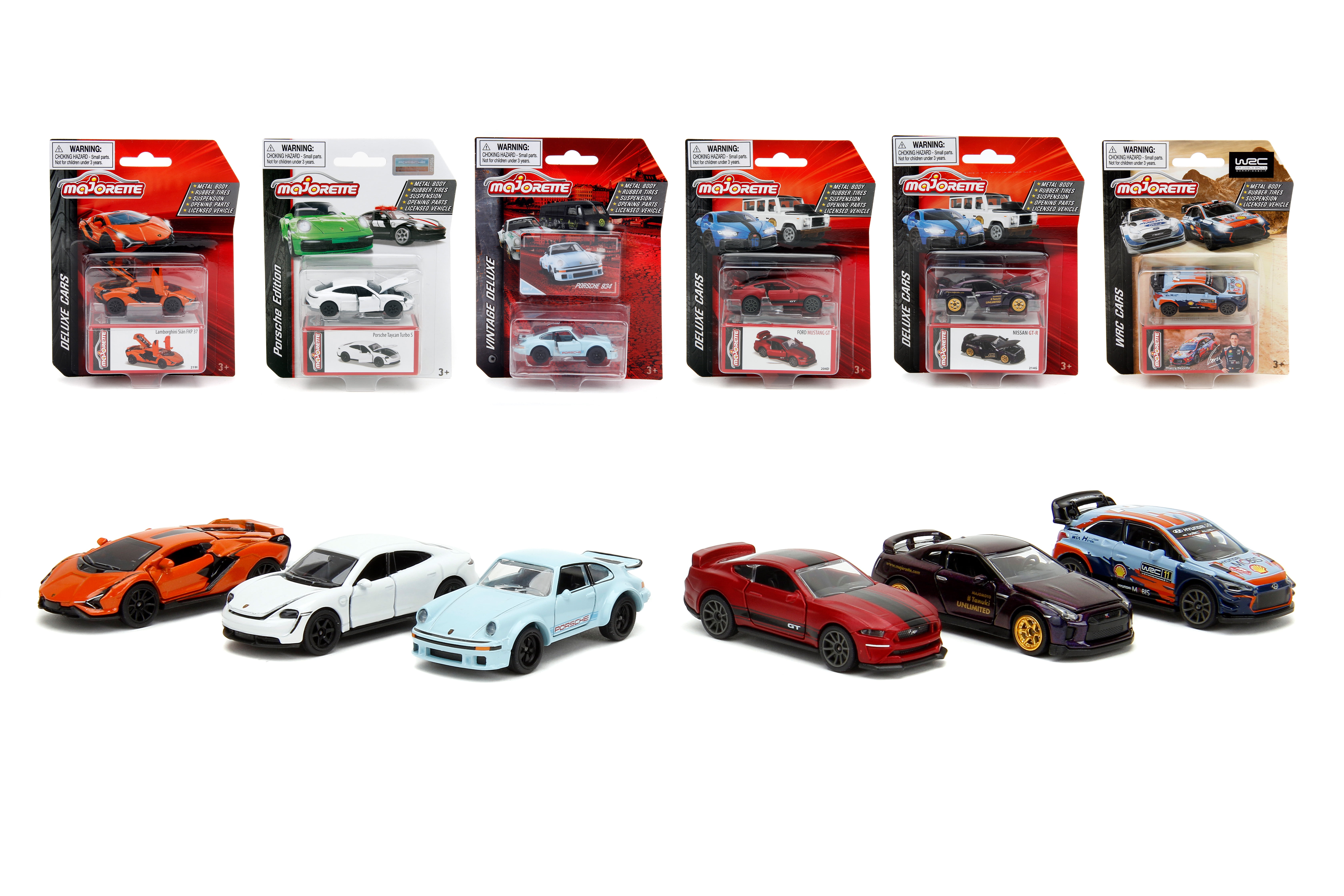 Majorette 1:64 Deluxe Assortment Die-Cast Cars Play Vehicles, Multi-color