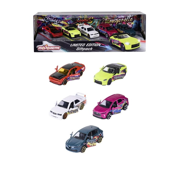 Majorette - Giftpack SL 11 5 stuks  set met 5 voertuigen, waarvan 2 exclusief  gelimiteerde e