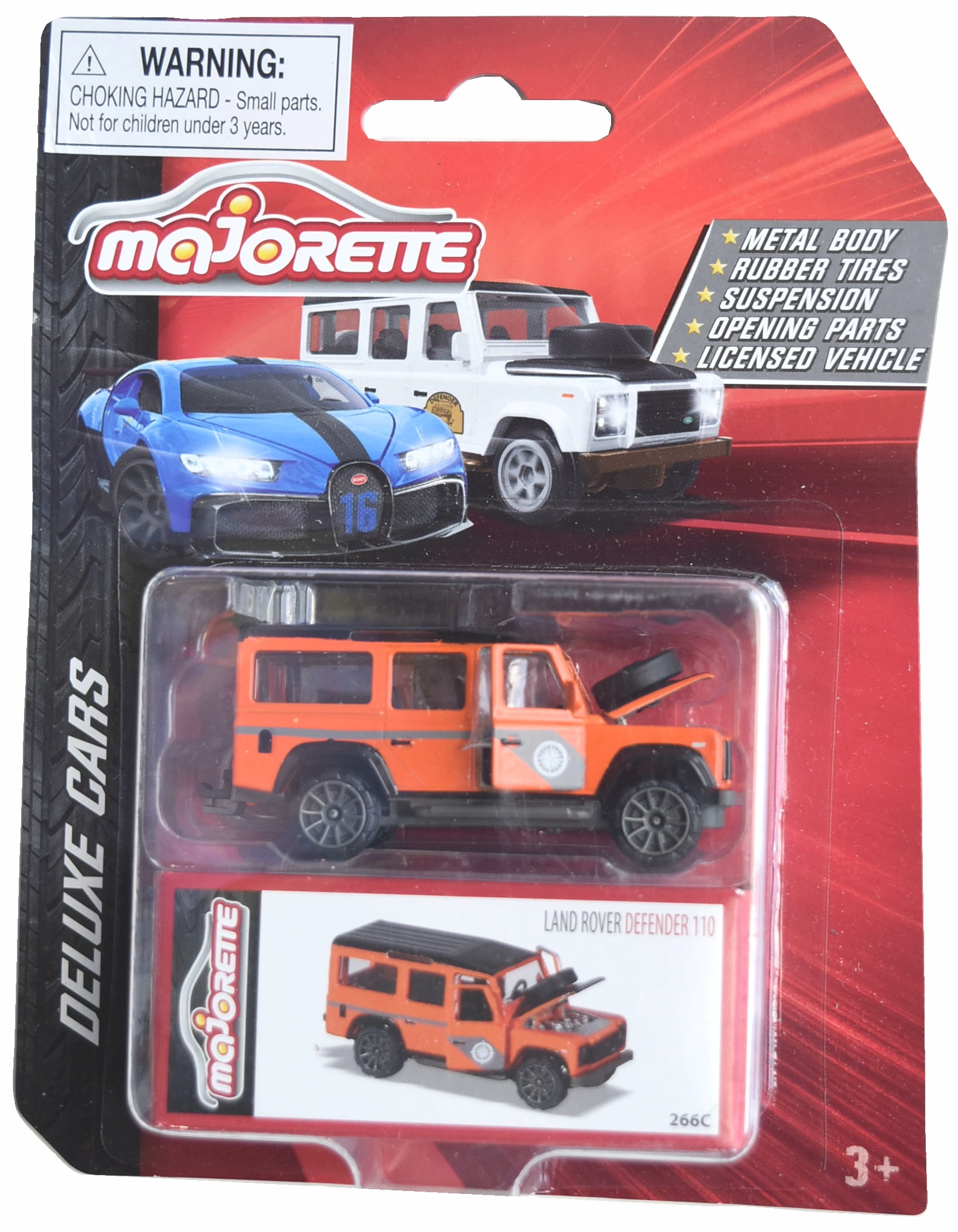 Majorette Land Rover Defender 110, Deluxe Cars [orange]