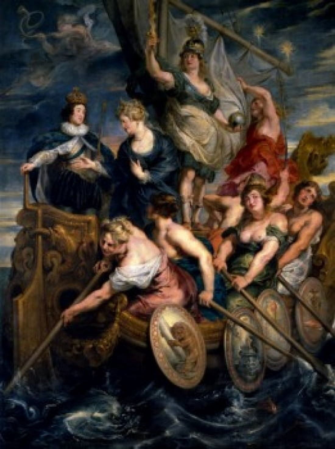 The Majority of Louis XIII Life of Marie de Medici Queen of France by Peter Paul Rubens 1622 (1577-1640) France Paris Musee du Louvre Canvas Art - Marie de Medici (24 x 36)