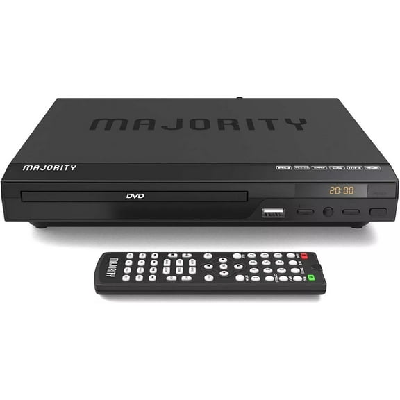 Majority Scholars Compact DVD CD Player, 1080P HD, Multi-Region, HDMI, USB