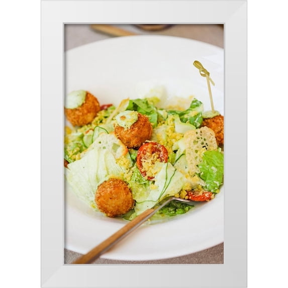 Majority World CIC 23x32 White Modern Wood Framed Museum Art Print Titled - Italian cuisine
