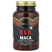 Maju Superfoods Organic Red Maca Root Capsules Energy Support 120 Count
