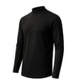 thumbnail image 1 of MakTee Mock Neck Long Sleeve T-Shirt Heavy-Weight Ultra-Soft 100% U.S. Cotton, 1 of 8