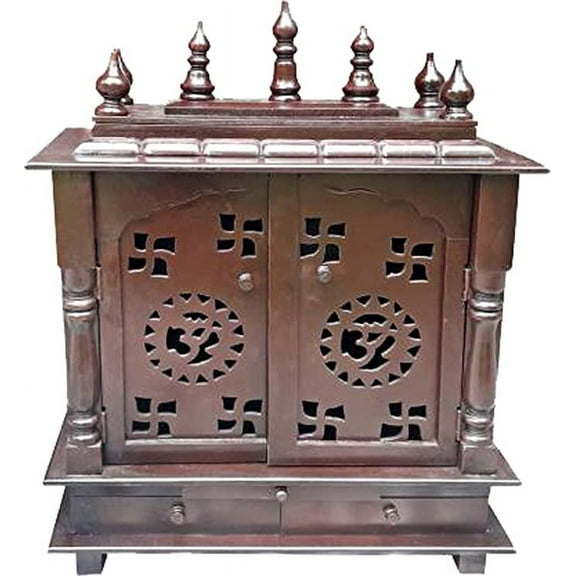 Makan Wooden Temple/Home Temple/puja mandir/Wooden Temple/Temple for Home/puja ghar/Temple/Pooja Mandir/Temple for Home/Office Temple/Navratre/Diwali Festive Season Gifts and puja