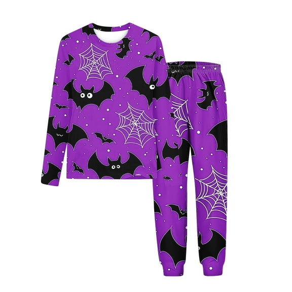 Makaor Baby Pajamas Girl Boy Halloween 2 Piece Long Sleeve Sleepwear Long Pants Nightwear Soft Pjs Set