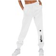 thumbnail image 1 of Makaor Baggy Sweatpants for Women with Pockets Solid Fleece Athletic Pants with Elastic Waist White L, 1 of 4