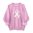 thumbnail image 1 of Makaor Crewneck Sweatshirt Womens Breast Cancer Awareness Tops Fleece Long Sleeve Pullover Graphic Casual Clothes, 1 of 4