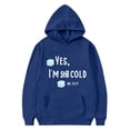 thumbnail image 1 of Makaor Cute Hoodie for Kids Girls Boys Pullover Sweatshirts Funny Sayings Long Sleeve Coats Fleece Clothes Pockets, 1 of 3