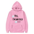thumbnail image 1 of Makaor Cute Hoodie for Kids Girls Boys Pullover Sweatshirts Funny Sayings Long Sleeve Coats Fleece Clothes Pockets, 1 of 3