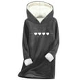 thumbnail image 1 of Makaor Cute Hoodies for Women Plus Size Tunic Sweatshirt Fleece Long Sleeve Pullover Tops Graphic Casual Clothes, 1 of 3