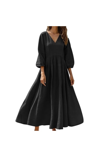 long black dress size 4 Black Long Sleeve Plus-Size La Femme Prom Dress Black / 16W