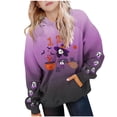 thumbnail image 1 of Makaor Fall Hoodies for Girls Boys Halloween Pullover Sweatshirts Gradient Long Sleeve Coats Fleece Clothes Pockets, 1 of 4