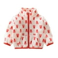 thumbnail image 1 of Makaor Fleece Coats for Kids Boys Girls Toddler Mock Neck Jacket Zipper Front Long Sleeve Outerwear Winter Warm Clothes, 1 of 8