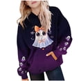 thumbnail image 1 of Makaor Hoodies for Boys Girls Halloween Pullover Sweatshirts Gradient Long Sleeve Coats Fleece Cute Fall Clothes Pockets, 1 of 4