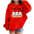 thumbnail image 1 of Makaor Hoodies for Girls Boys Halloween Pullover Sweatshirts Ghost Long Sleeve Coats Fleece Clothes Pockets, 1 of 8