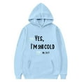 thumbnail image 1 of Makaor Hoodies for Girls Boys Pullover Sweatshirts Funny Sayings Long Sleeve Coats Fleece Clothes Pockets, 1 of 3