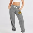 thumbnail image 1 of Makaor Joggers for Women with Pockets Baggy Drawstring Loose Sweatpants with Elastic Waist Gray S, 1 of 5