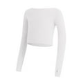 thumbnail image 1 of Makaor Kids Boys Girls Casual Tops Crew Neck Shirts Cropped Solid Long Sleeve Pullover Tees Casual Fall Fashion Outfits, 1 of 7