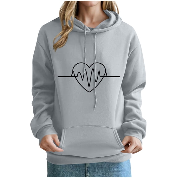 Makaor Lightweight Hoodies for Women Sweatshirt with Pockets Fleece Long Sleeve Pullover Graphic Drawstring Tops