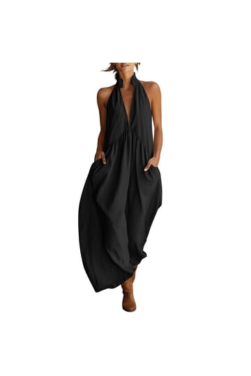 Black Dress Open Back