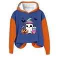 thumbnail image 1 of Makaor Pullover Hoodies for Women Graphic Halloween Sweatshirt Fleece Long Sleeve Pullover Tops Casual Fall Clothes, 1 of 3