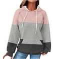 thumbnail image 1 of Makaor Pullover Hoodies for Women Sweatshirt with Pockets Long Sleeve Pullover Tops Drawstring Casual Clothes, 1 of 5