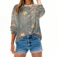 thumbnail image 1 of Makaor Pullover Sweatshirts for Women Plus Size Crew Neck Tops Camouflage Long Sleeve Tees Oversized Casual Fall Winter Clothes, 1 of 7