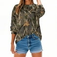 thumbnail image 1 of Makaor Pullover Sweatshirts for Women Plus Size Crew Neck Tops Camouflage Long Sleeve Tees Oversized Casual Fall Winter Clothes, 1 of 7