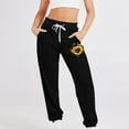thumbnail image 1 of Makaor Sweatpants Baggy for Women with Pockets Drawstring Lounge Joggers with Elastic Waist Black S, 1 of 5