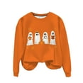 thumbnail image 1 of Makaor Sweatshirts for Women Plus Size Halloween Crew Neck Tops Fleece Long Sleeve Pullover Graphic Casual Clothes, 1 of 8