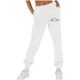 thumbnail image 1 of Makaor Tall Sweatpants for Women with Pockets Solid Baggy Fleece Lounge Joggers with Elastic Waist White S, 1 of 4