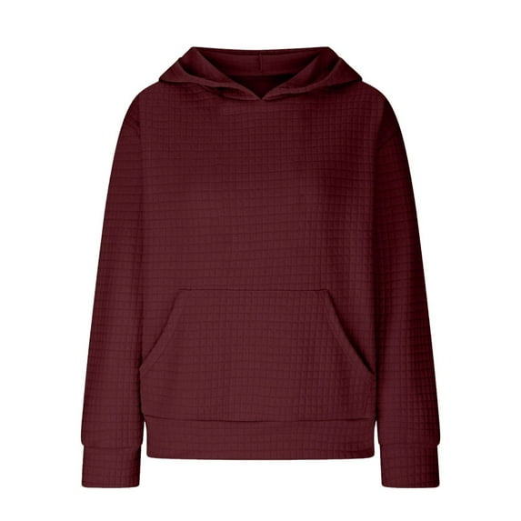 Makaor Toddler Hoodie Boys Girls Pullover Sweatshirts Solid Color Long Sleeve Coats Lightweight Cute Fall Clothes