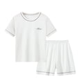 thumbnail image 1 of Makaor Two Piece Sets for Kids Boys Girls Summer Travel Outfits Matching Sets Short Sleeve Button down Shirts Shorts Casual Beach Vacation Clothes, 1 of 6