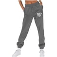 thumbnail image 1 of Makaor Women Sweatpants with Elastic Waist with Pockets Solid Baggy Fleece Athletic Pants Dark Gray S, 1 of 4