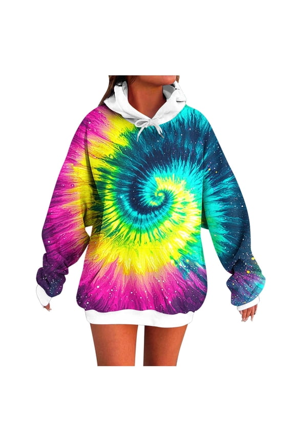 Women's Sweatshirt Tops Pockets Hooded Tops Tunic Graphic Long Sleeve Pullover Tees Cute Fall Winter Clothes