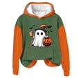 thumbnail image 1 of Makaor Womens Hoodies Pullover Graphic Halloween Sweatshirt Fleece Long Sleeve Pullover Tops Casual Fall Clothes, 1 of 3