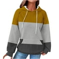 thumbnail image 1 of Makaor Womens Hoodies Sweatshirt with Pockets Raglan Sleeve Long Sleeve Pullover Tops Drawstring Casual Clothes, 1 of 5