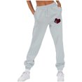 thumbnail image 1 of Makaor Womens Joggers Sweatpants Solid Baggy Fleece Athletic Pants with Elastic Waist Gray M, 1 of 5
