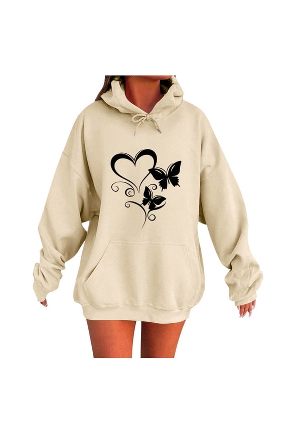 Womens Zip Hoodie Tunic Sweatshirt with Pockets Fleece Long Sleeve Pullover Graphic Oversized Tops