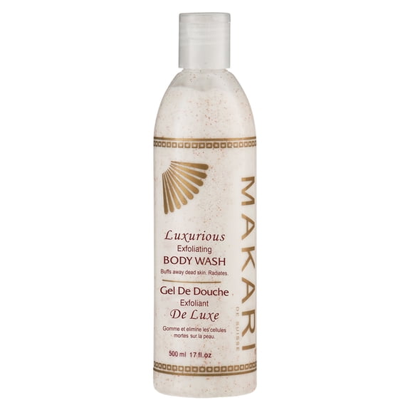 Makari Classic Luxurious Exfoliating Body Wash 17 fl.oz - Face & Body Cleanser With Mulberry Root Extract & Exfoliating Micro Crystals - Whitening Treatment for Dark Spots & Acne Scars