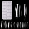 thumbnail image 1 of Makartt 500pcs Full Cover Nails Tips Medium Coffin Clear Fake Nail Tips Acrylic Nails False Nails（10 Sizes）, 1 of 7