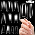 thumbnail image 1 of Makartt 500pcs Half Cover French Nail Tips Clear Acrylic Nails Fake Nails Medium Press on Nails Soak Off False Nails 10 Sizes, 1 of 9