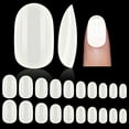 thumbnail image 1 of Makartt 500pcs Short Oval Nail Tips Full Cover White False Nails Acrylic Nails Fake Nails,10 Sizes, 1 of 11