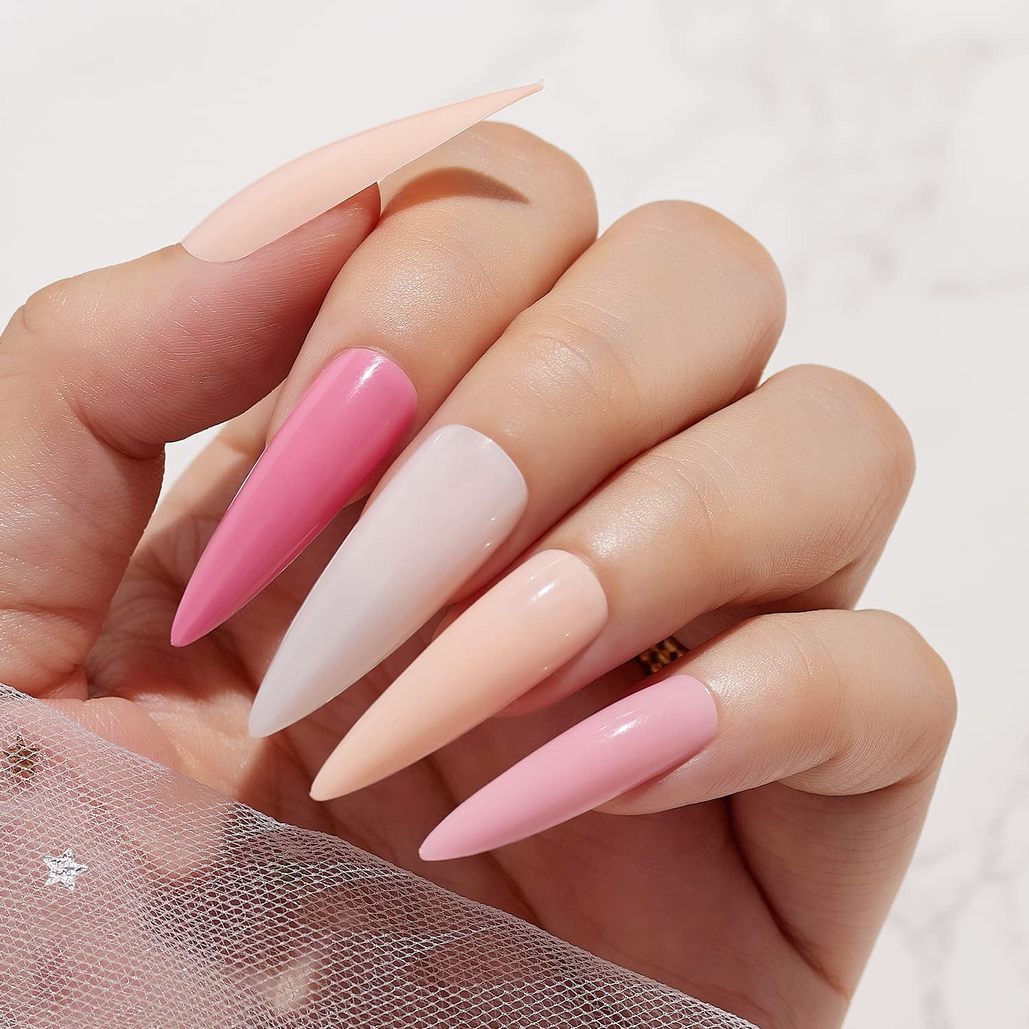 False Nails Kids Cute Nail Tips Baby Pink Full Cover Acrylic Fake Art For  Girls Children From Heheda2, $34.84 | DHgate.Com