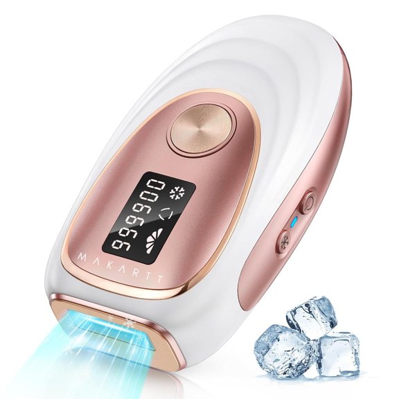 Makartt Laser Hair Removal for Women, Long Lasting, Safe and Painless, Laser Epilator for Facial Hair and Body