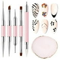 thumbnail image 1 of Makartt Nail Art Brushes Kit,Liner Brushes for Nails, Flat Round and Angled Gel Nail Brush, Dotting tools,Color Pallete Rhinestones Picker Tool Nail Supplies for Nail Salon and Nail Art DIY Home, 1 of 3