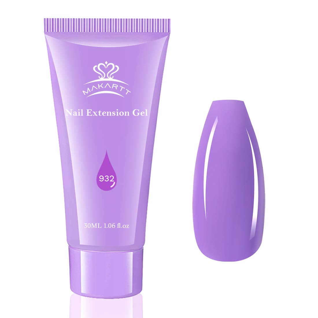 Makartt Nail Extension Gel Poly Nail Gel, 30ML Purple Poly Nail Gel